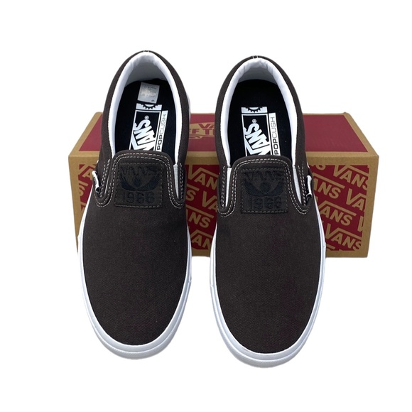 VANS BMX Slip On Shoe x Dakota Roche Women Size Casual Canvas Brown VN0005V1NWH - Picture 7 of 12